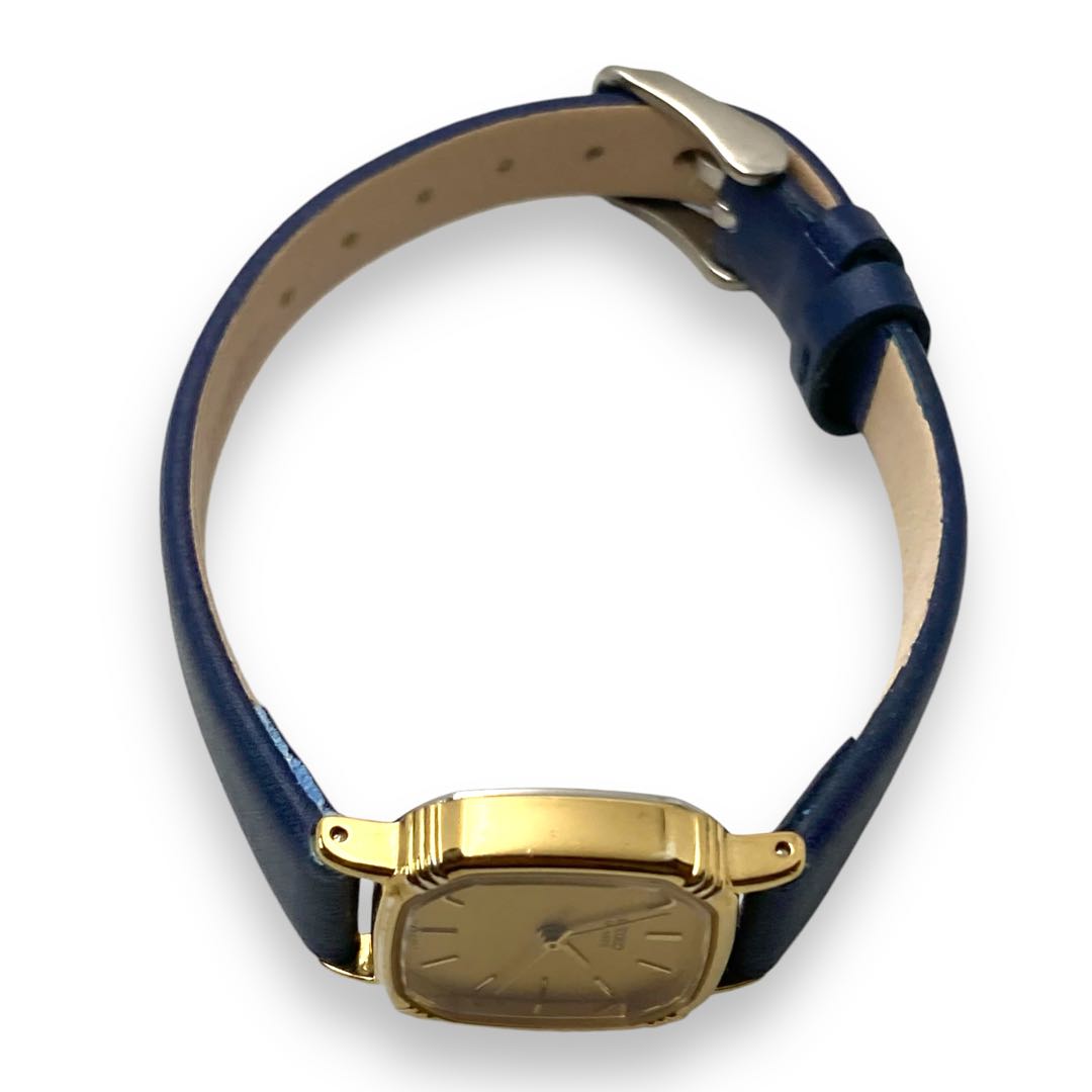 Seiko Analog Quartz Women Watch Sgp Gold Plated Square Case 3-Hand