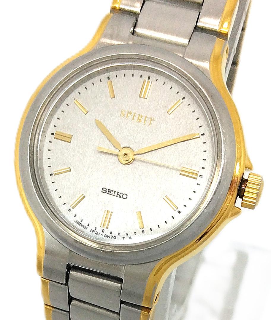 Seiko spirit 1F21-0F20 Analog Quartz Women Watch Pre-owned 56095