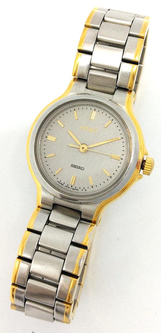 Seiko spirit 1F21-0F20 Analog Quartz Women Watch Pre-owned 56095