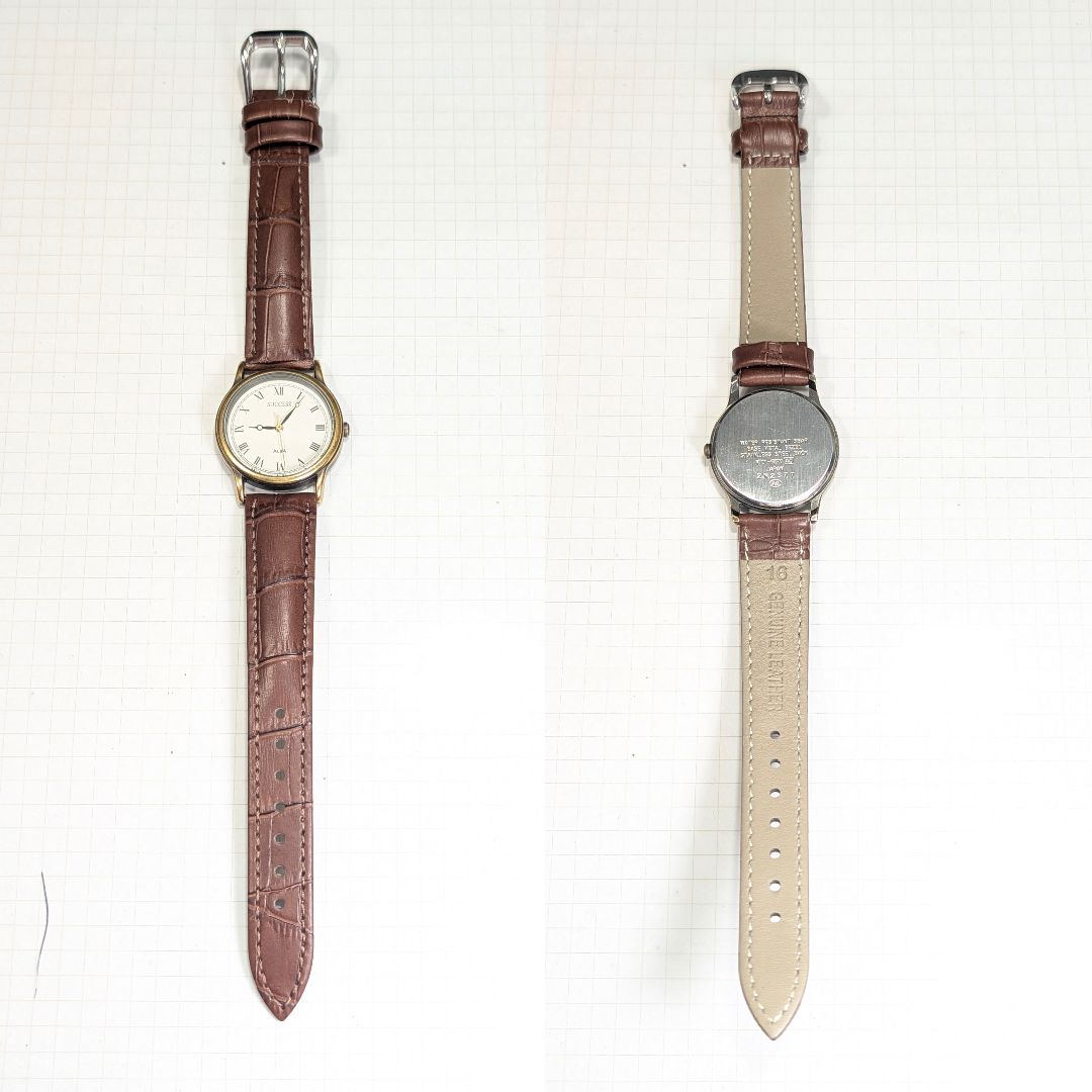 Seiko Alba Success SUCCESS Analog Quartz Men Battery & Band Replaced Working Item
