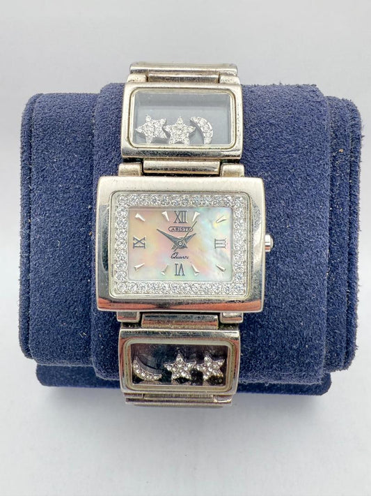 Abiste Analog Quartz Women Gemstone Accent Watch Women'S