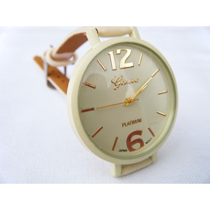 Geneva Platinum Analog Quartz Women