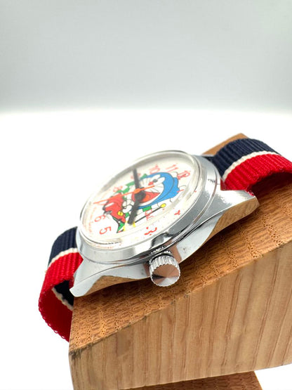 Citizen Q&Q Doraemon 6-122001-BT Analog Mechanical (Manual) Unisex Adults Vintage Character Manual Men'S Watch