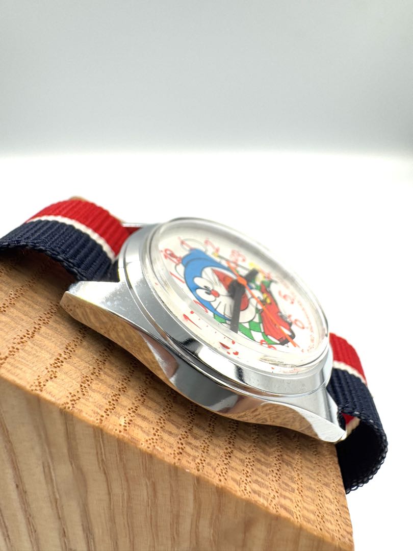 Citizen Q&Q Doraemon 6-122001-BT Analog Mechanical (Manual) Unisex Adults Vintage Character Manual Men'S Watch