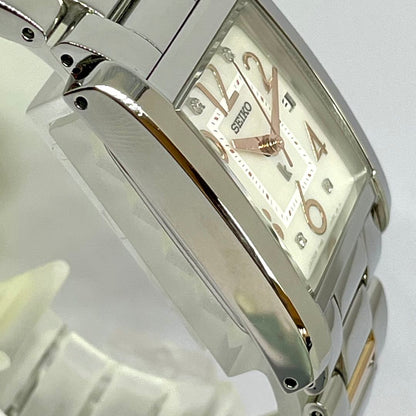 Seiko lk/lukia Analog Quartz Women Lukia Shell Dial Silver Women's Working Item