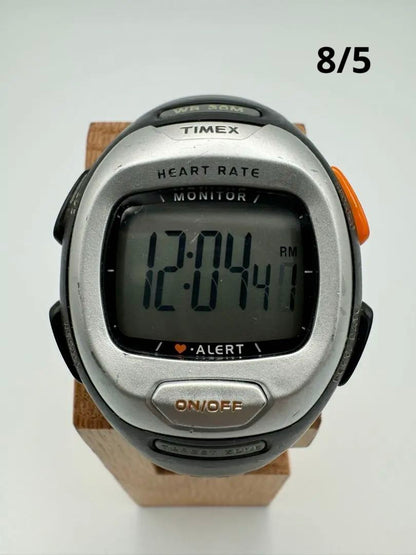 TIMEX Heart Rate Monitor T5K484 Digital Quartz (Digital) Unisex Indiglo Quartz Men Heart Rate Watch Y2K