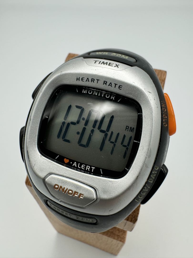 TIMEX Heart Rate Monitor T5K484 Digital Quartz (Digital) Unisex Indiglo Quartz Men Heart Rate Watch Y2K