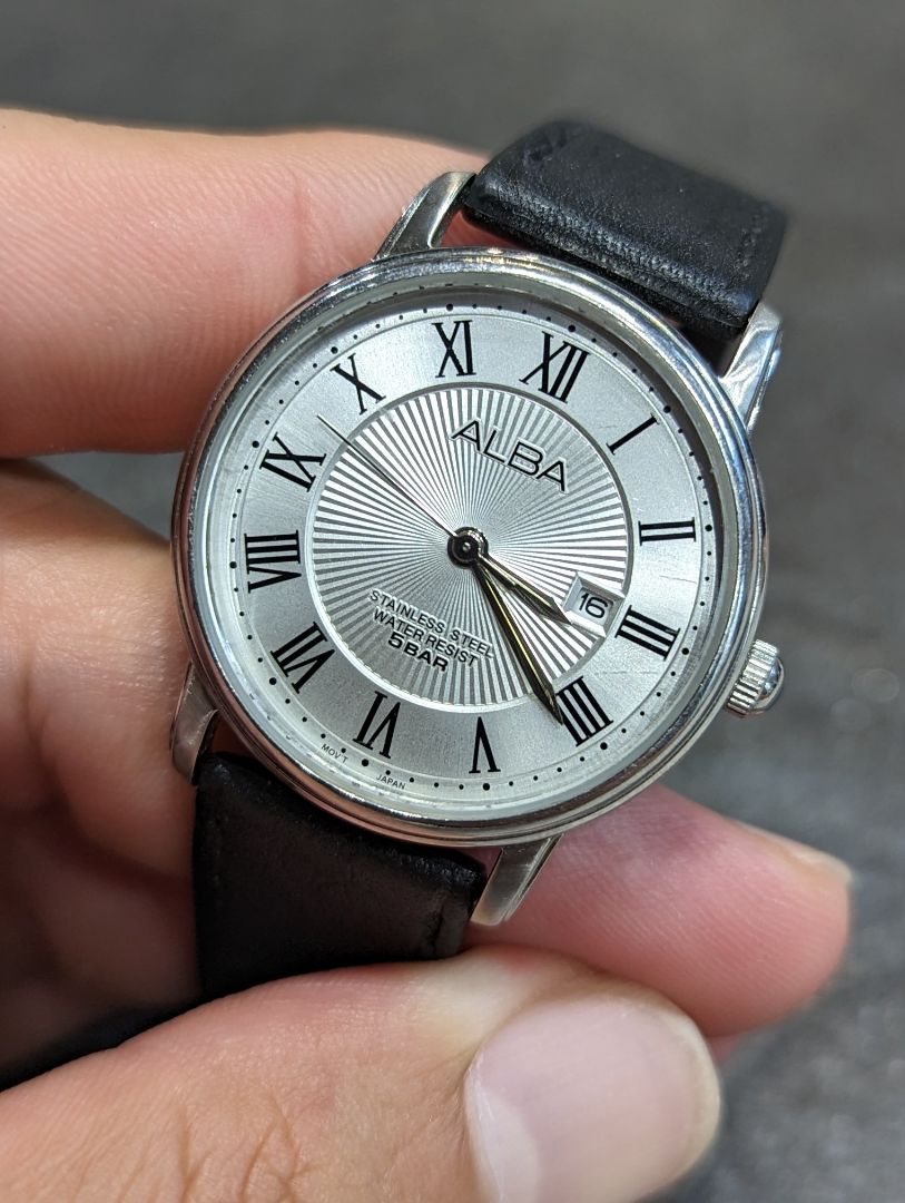 Seiko Alba Analog Quartz Women Silver Watch Battery Replaced