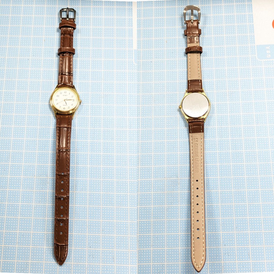 Seiko Spirit Analog Quartz Women Battery & Band Replaced Working Item
