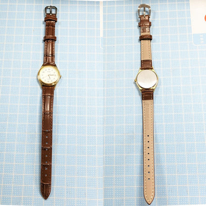Seiko Spirit Analog Quartz Women Battery & Band Replaced Working Item