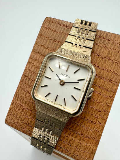 Citizen Antique 4-6777153 YO Analog Mechanical (Manual) Women Vintage Hand-Winding Wristwatch 19Mm
