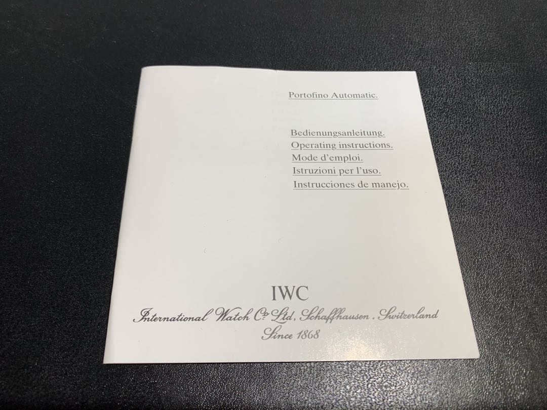 Iwc/international Watch Company Portofino Analog Quartz Men