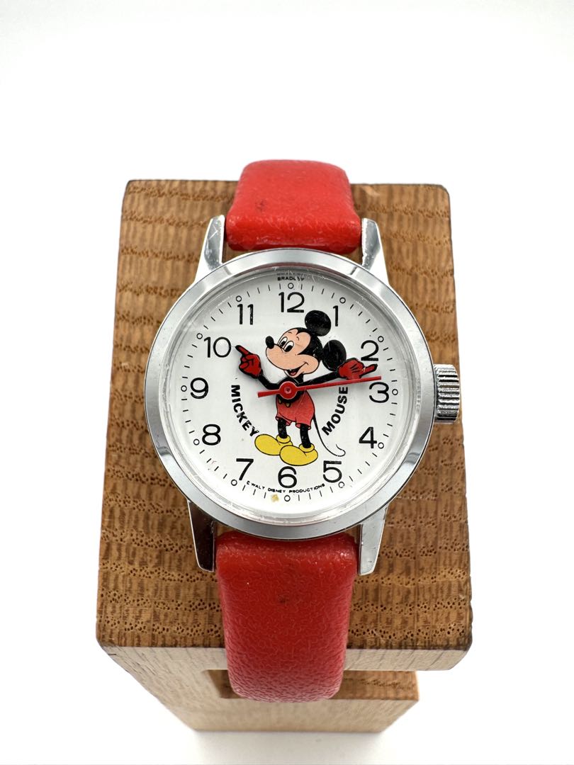 Bradley Disney Analog Mechanical (Manual) Women Mickey Mouse Manual Winding Watch For Parts
