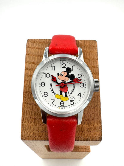 Bradley Disney Analog Mechanical (Manual) Women Mickey Mouse Manual Winding Watch For Parts