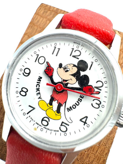Bradley Disney Analog Mechanical (Manual) Women Mickey Mouse Manual Winding Watch For Parts