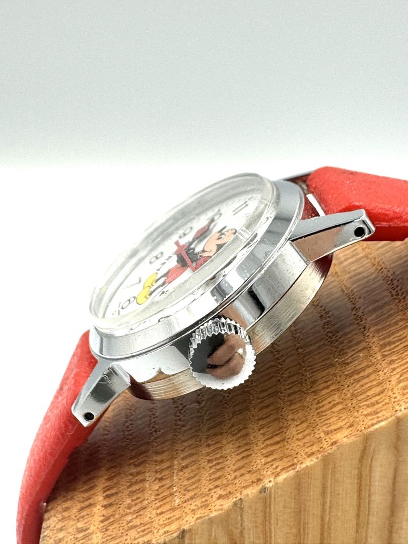 Bradley Disney Analog Mechanical (Manual) Women Mickey Mouse Manual Winding Watch For Parts