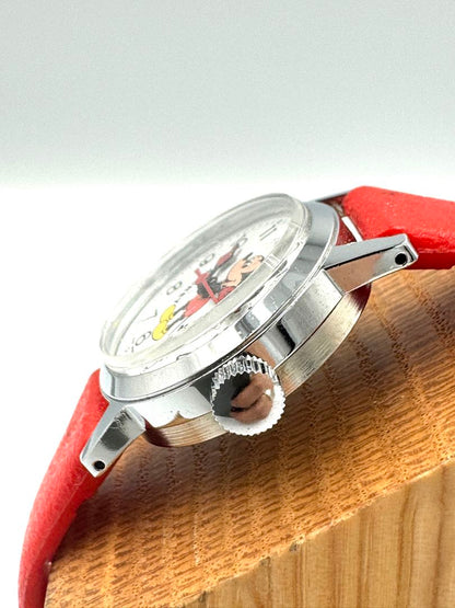 Bradley Disney Analog Mechanical (Manual) Women Mickey Mouse Manual Winding Watch For Parts