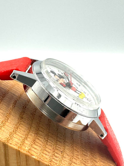 Bradley Disney Analog Mechanical (Manual) Women Mickey Mouse Manual Winding Watch For Parts