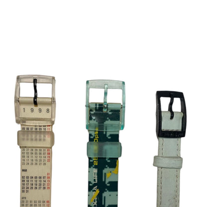Swatch Various Unique Designs Analog Quartz Unisex Adults Set Of 3 Watches - Assorted Vintage Needs Check