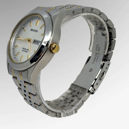 Citizen Regno Digital-Analog Solar Men Watch Silver Two-Tone Excellent Condition
