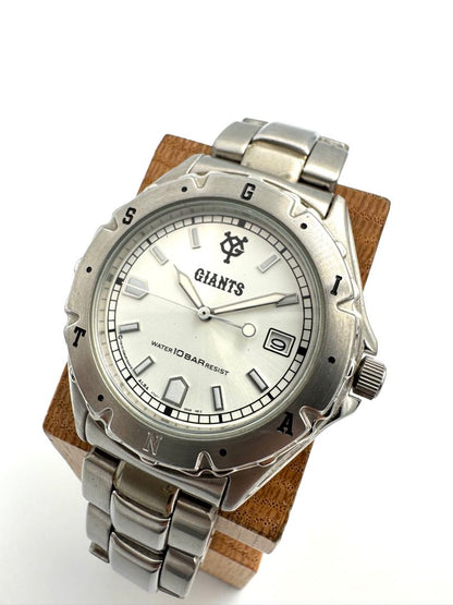 Seiko Alba Yomiuri Giants Collaboration YT57-0C20 Analog Quartz (Kinetic) Unisex Adults Kinetic Vintage Men'S Watch White Dial