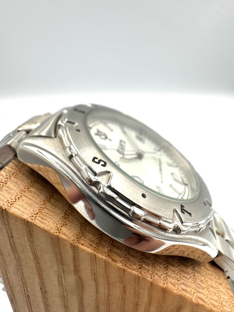 Seiko Alba Yomiuri Giants Collaboration YT57-0C20 Analog Quartz (Kinetic) Unisex Adults Kinetic Vintage Men'S Watch White Dial