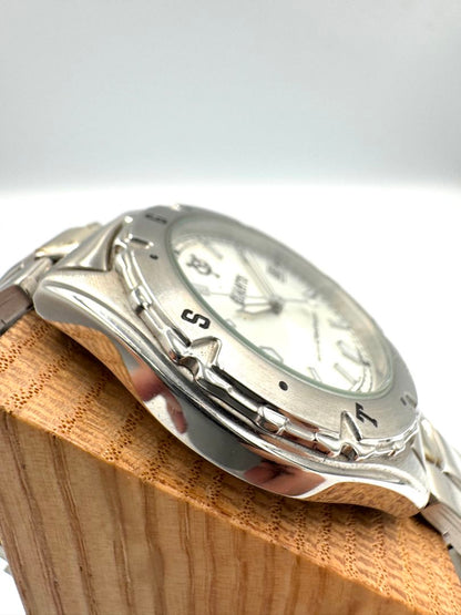 Seiko Alba Yomiuri Giants Collaboration YT57-0C20 Analog Quartz (Kinetic) Unisex Adults Kinetic Vintage Men'S Watch White Dial