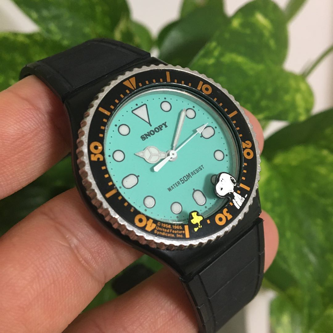 Snoopy Alba Woodstock Analog Quartz Women スヌーピー 希少 レトロ & Watch