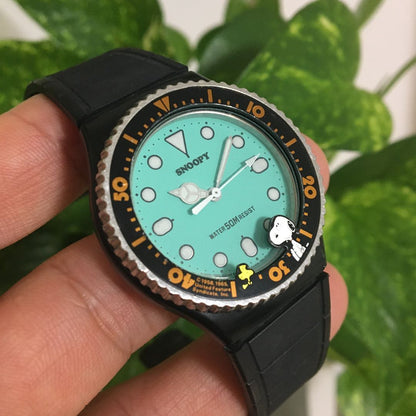 Snoopy Alba Woodstock Analog Quartz Women スヌーピー 希少 レトロ & Watch