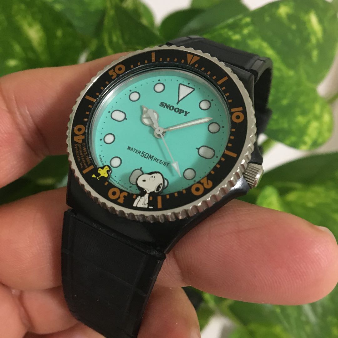 Snoopy Alba Woodstock Analog Quartz Women スヌーピー 希少 レトロ & Watch