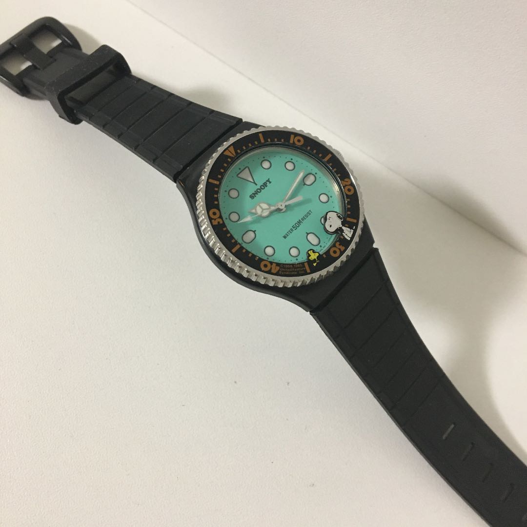 Snoopy Alba Woodstock Analog Quartz Women スヌーピー 希少 レトロ & Watch