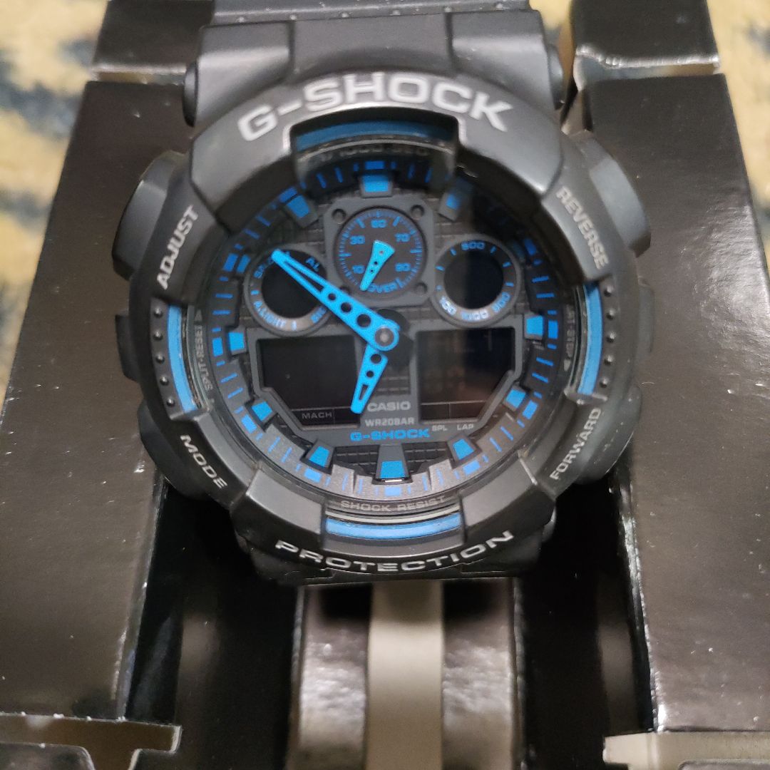 Casio GA GA-100BDR Digital-Analog Quartz Men -100Bdr