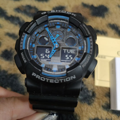Casio GA GA-100BDR Digital-Analog Quartz Men -100Bdr