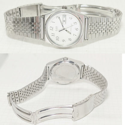 Seiko Alba Analog Quartz Men Battery Replaced Working Item