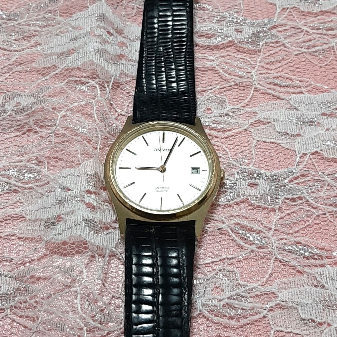 Analog Quartz Men Men Vintage Ricoh Ammon Watch Men'S Rare