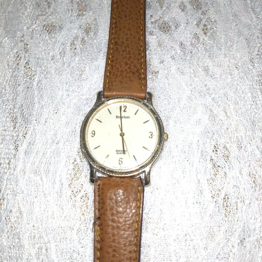 Analog Quartz Men Men Vintage Ricoh Bourbon Automatic Watch Men'S Rare