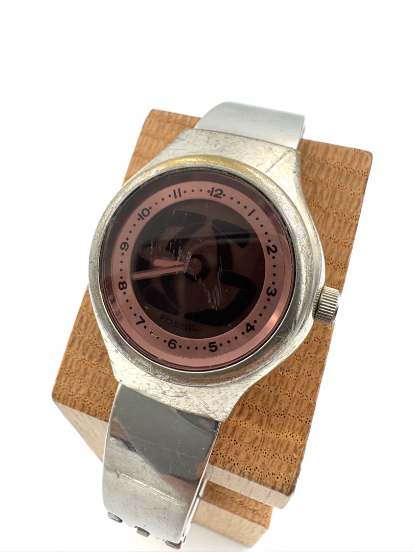 Fossil BIG TIC Analog Quartz Women Watch Y2K