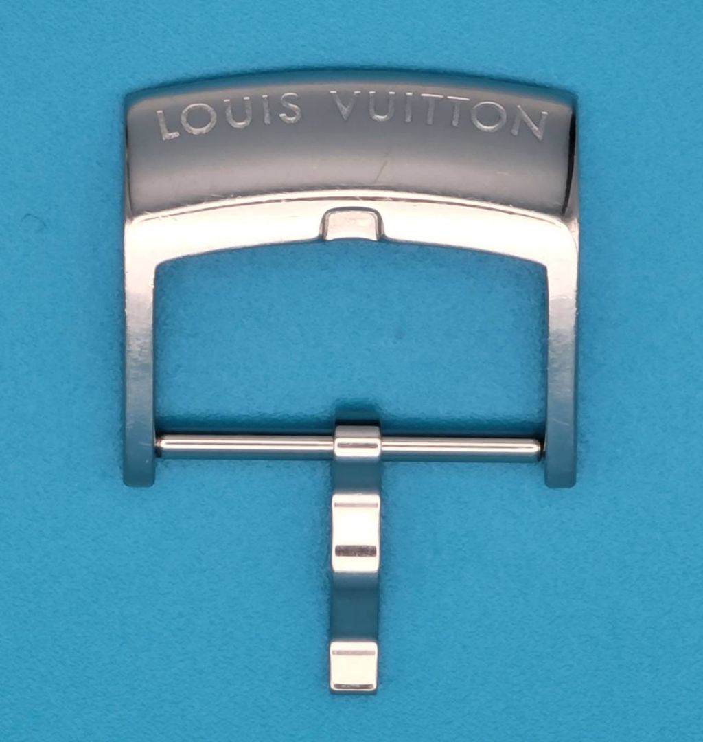 Analog Quartz Men Men Louis Vuitton Genuine Buckle 18Mm Silver Tone