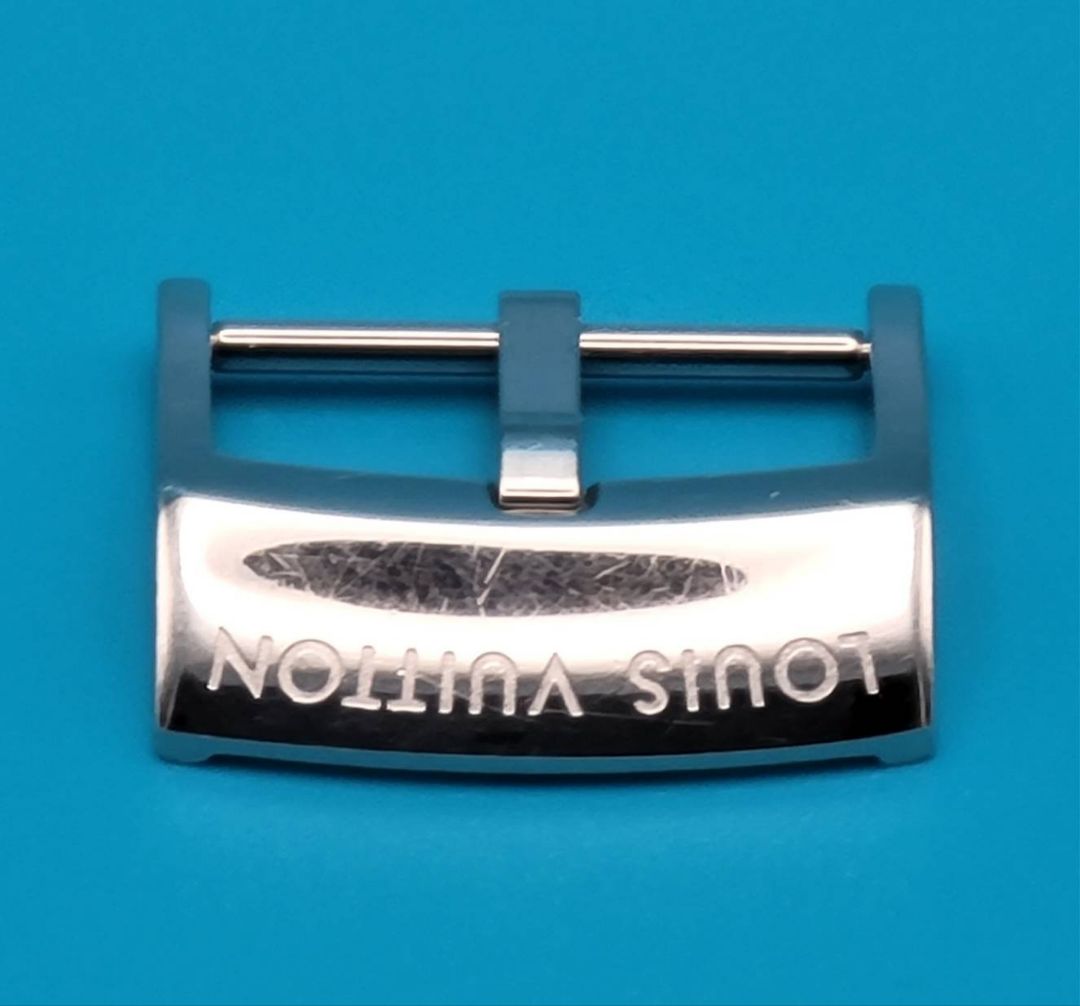 Analog Quartz Men Men Louis Vuitton Genuine Buckle 18Mm Silver Tone