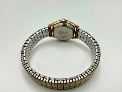 Citizen 4-682092 S Analog Mechanical (Manual) Women Vintage Ladies Hand-Winding Watch Arabic Numerals Gold Plated