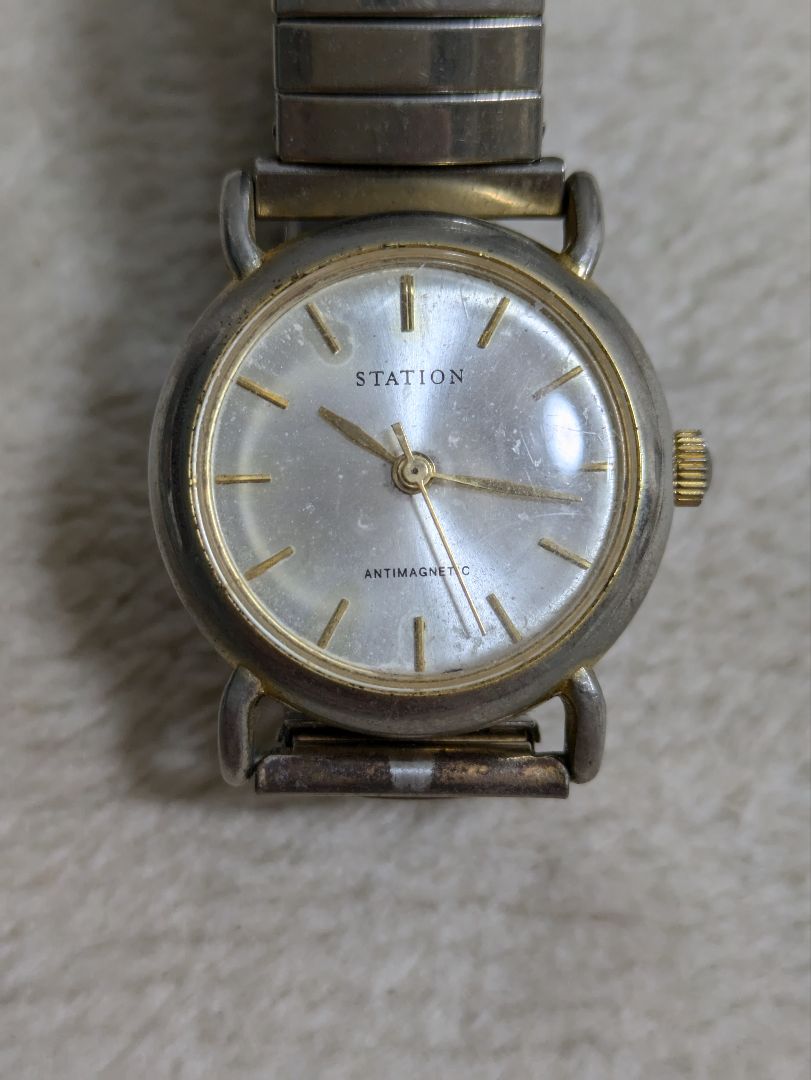 Station Analog Mechanical (Manual) Men 駅 Manual Windingwatch Antimagnetic