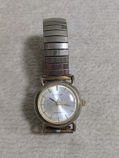 Station Analog Mechanical (Manual) Men 駅 Manual Windingwatch Antimagnetic