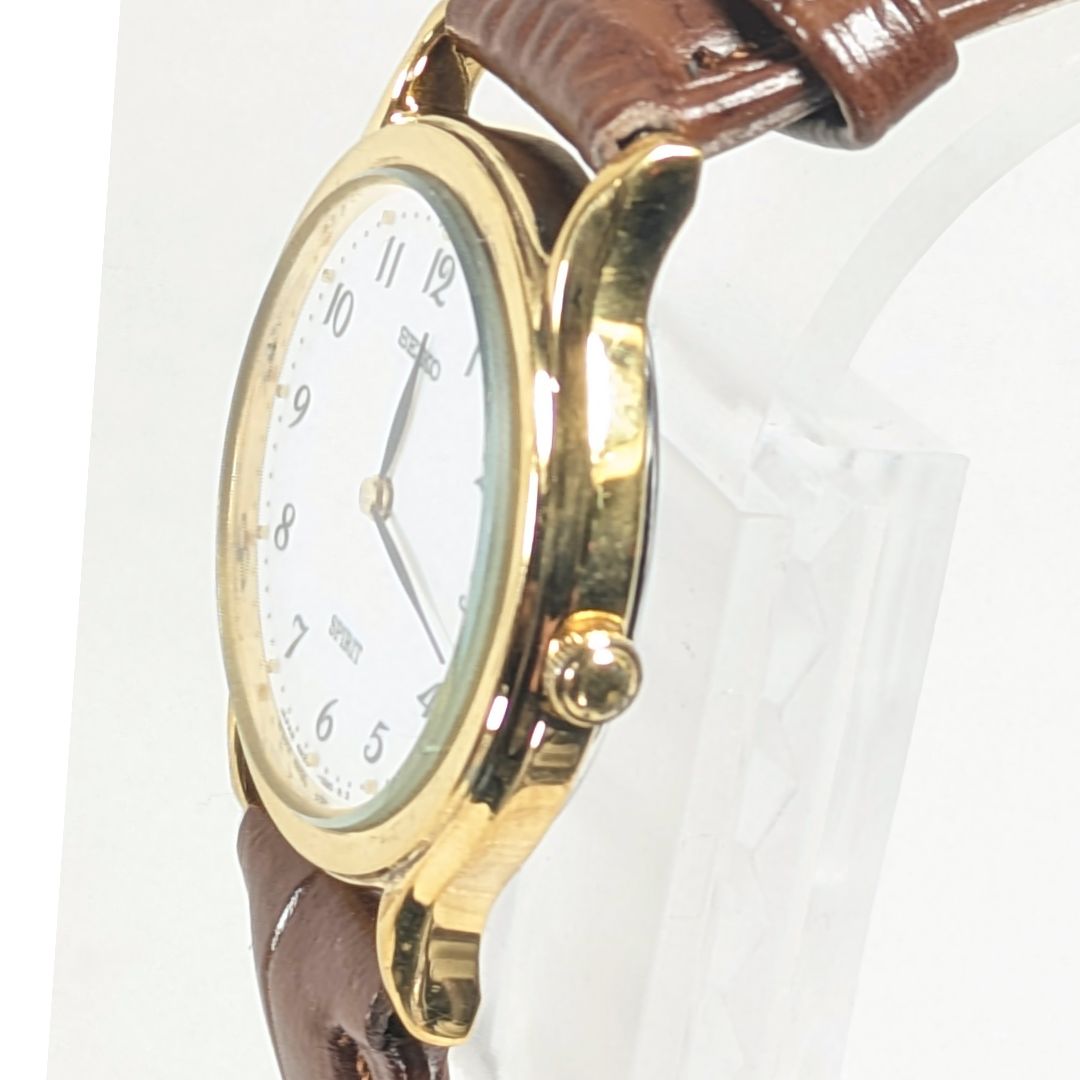 Seiko Spirit 4N20-0970 Analog Quartz Women 2-Hand Battery & Band Replaced Working Item