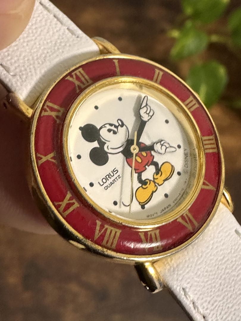 LORUS Disney Analog Quartz Women ロラス 希少 レトロ ミッキー Watch