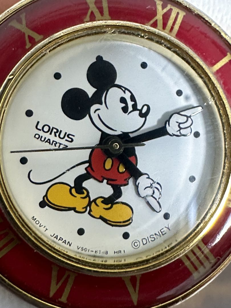 LORUS Disney Analog Quartz Women ロラス 希少 レトロ ミッキー Watch