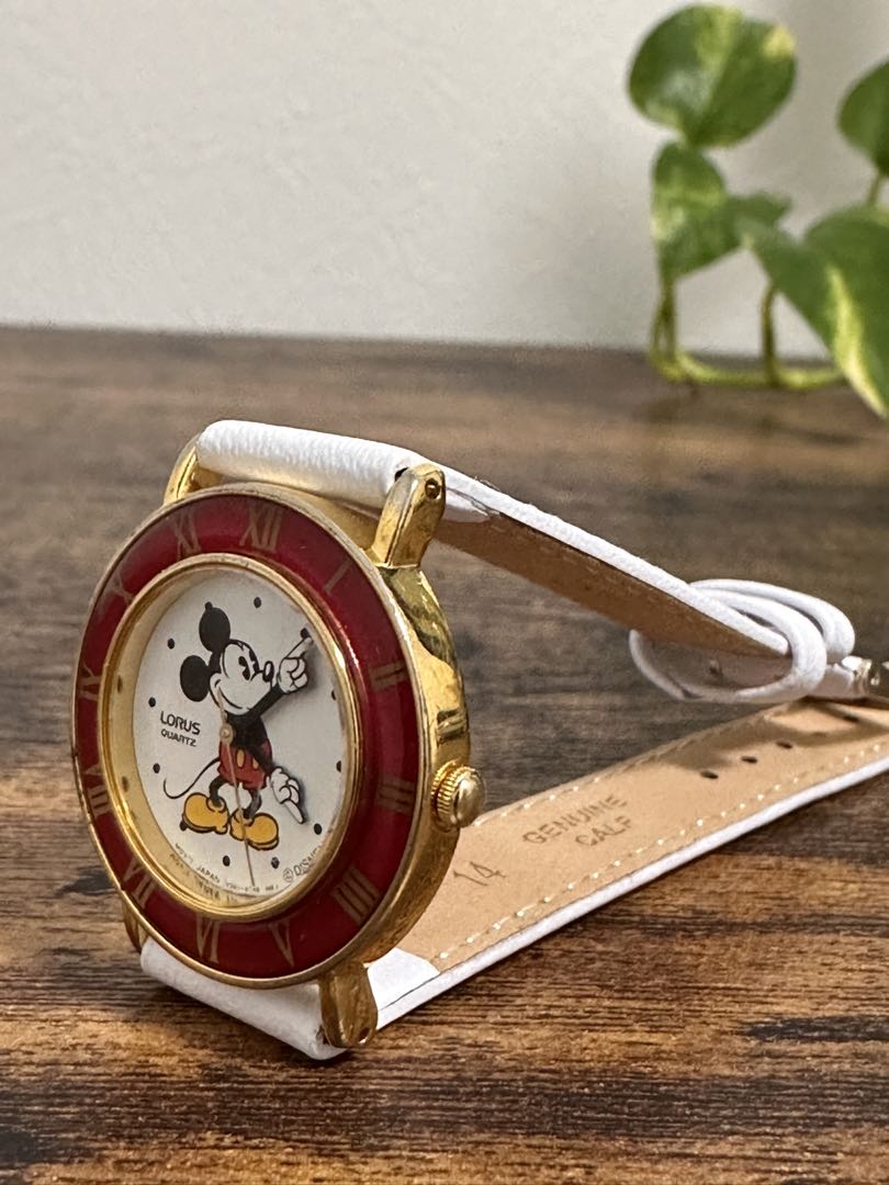 LORUS Disney Analog Quartz Women ロラス 希少 レトロ ミッキー Watch