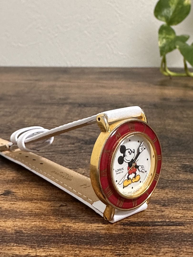 LORUS Disney Analog Quartz Women ロラス 希少 レトロ ミッキー Watch