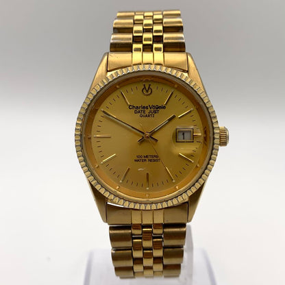 CHARLES VOGELE Analog Quartz Men シャルル・フォーゲル シャルル ホーゲル Cv-7291 [For Parts / Junk]