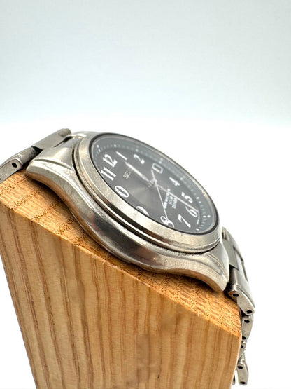 Seiko Selection 7B22-0AD0 Analog Quartz Unisex Adults Solar Radio Control Titanium Junk Black Dial Men'S Watch Japan