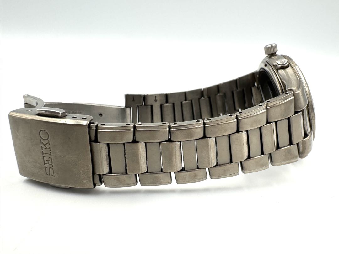 Seiko Selection 7B22-0AD0 Analog Quartz Unisex Adults Solar Radio Control Titanium Junk Black Dial Men'S Watch Japan